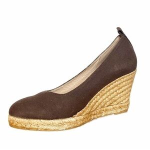 VISCATA Marquesa Canvas Wedge Pumps Size 41 / 10
